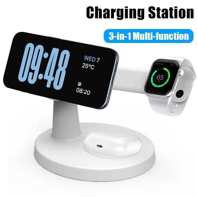 Station de charge magnétique universelle pour Apple Watch, AirPods et appareils compatibles MagSafe
