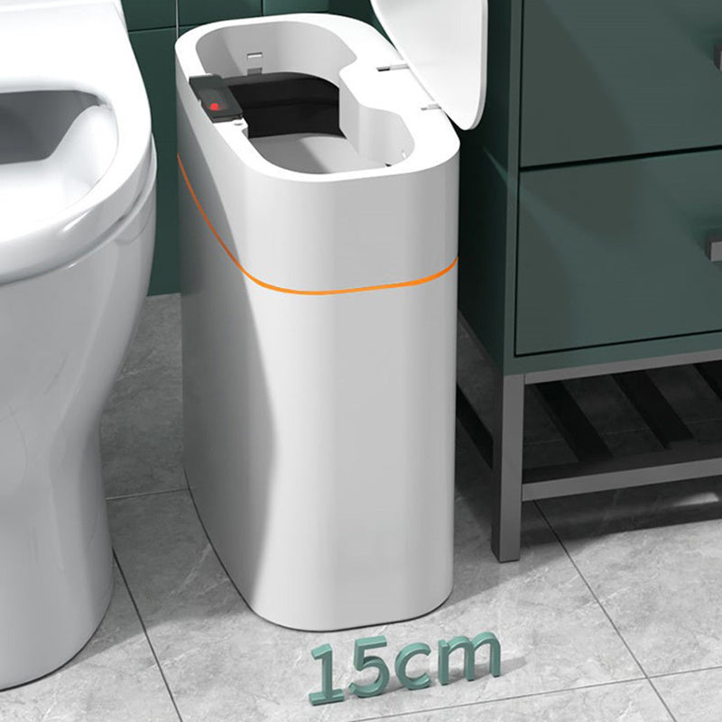 Poubelle intelligente avec couvercle pour chambre, salon et cuisine – Boîte de stockage compacte et automatique