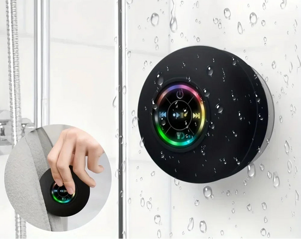 Enceinte Bluetooth étanche — Son puissant avec fixation ventouse
