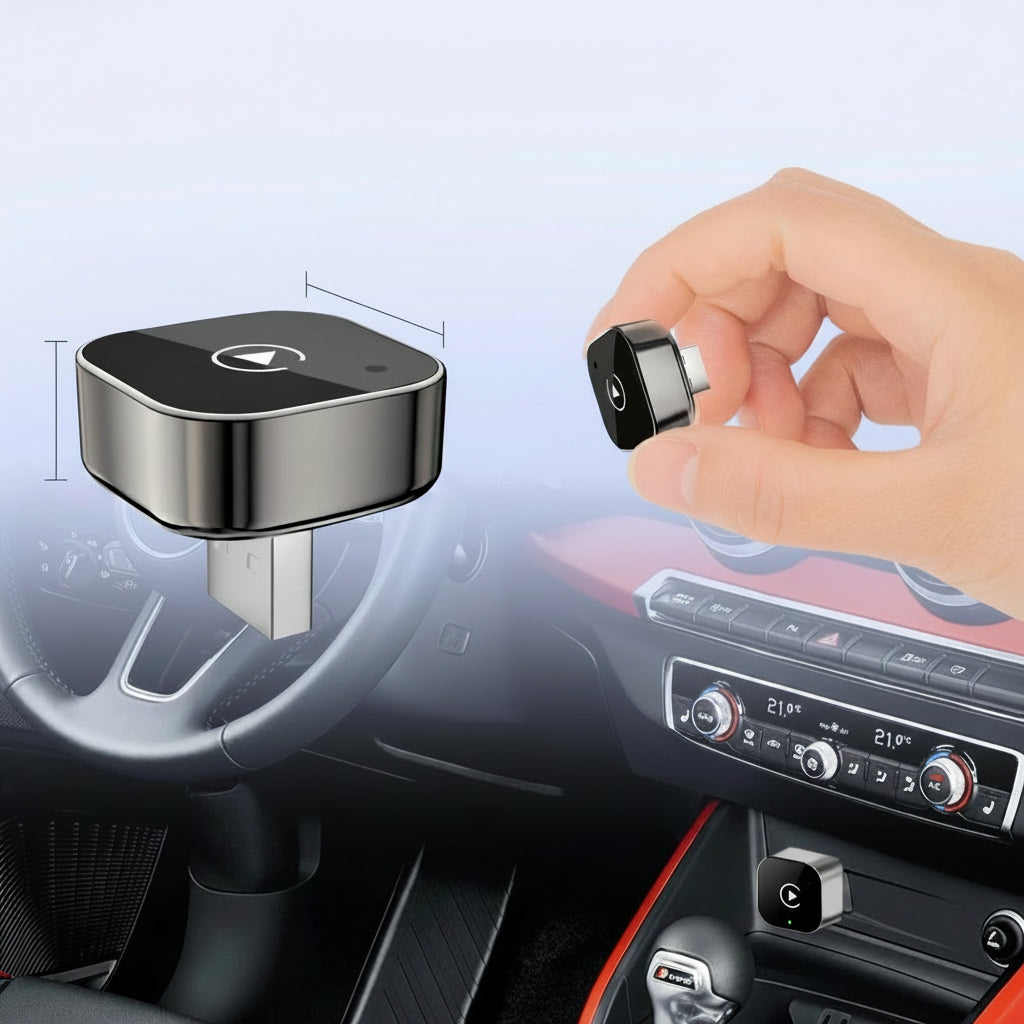 Adaptateur CarPlay & Android Auto Sans Fil — Plug & Play