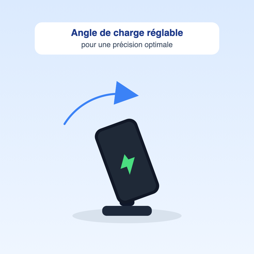 Angle de charge reglable pour precision optimale